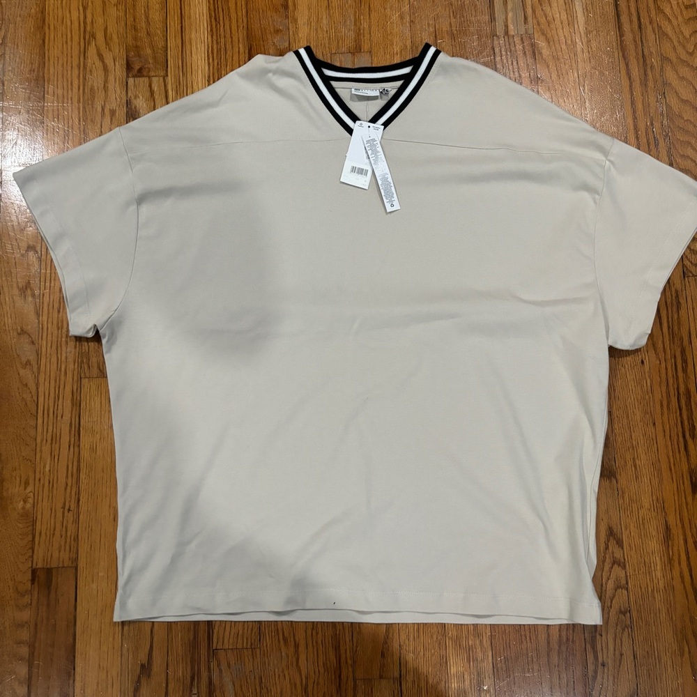ASOS Cream Short Sleeve Tee